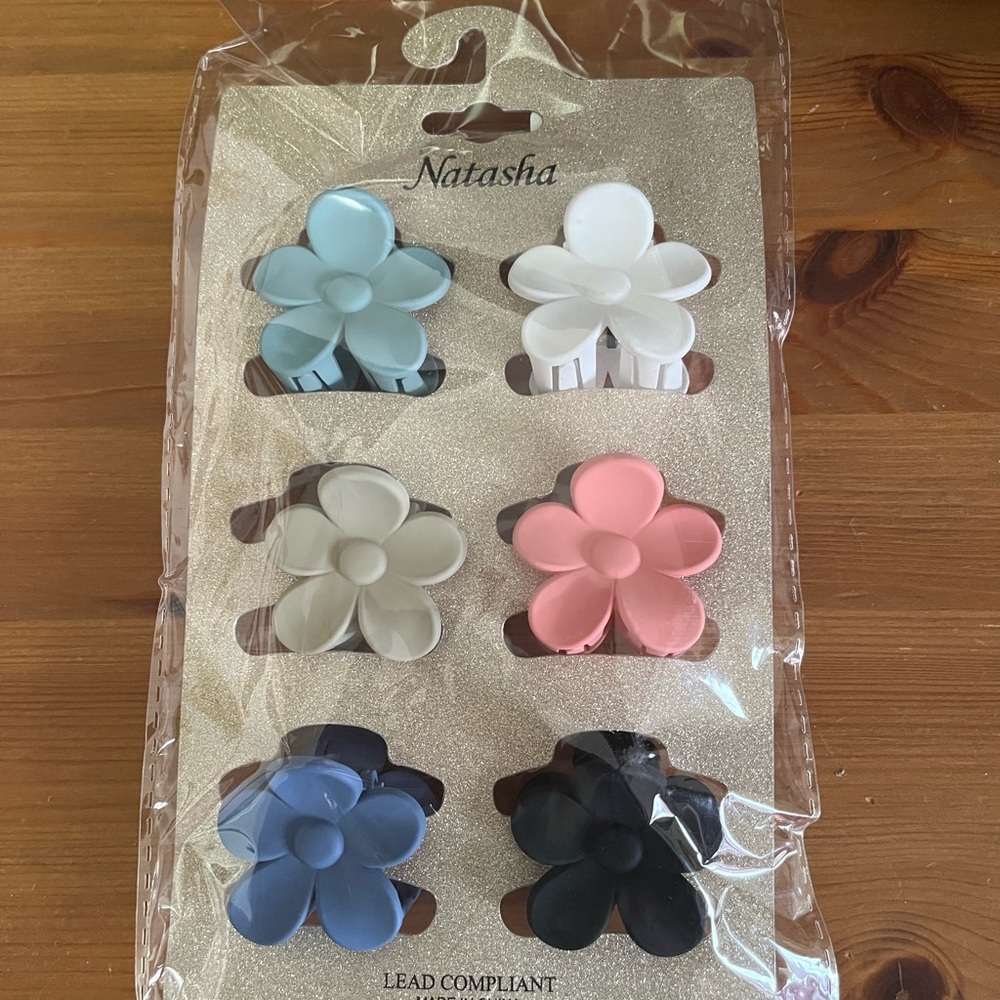 Natasha Couture Pastel and Classic Floral Hair Clips